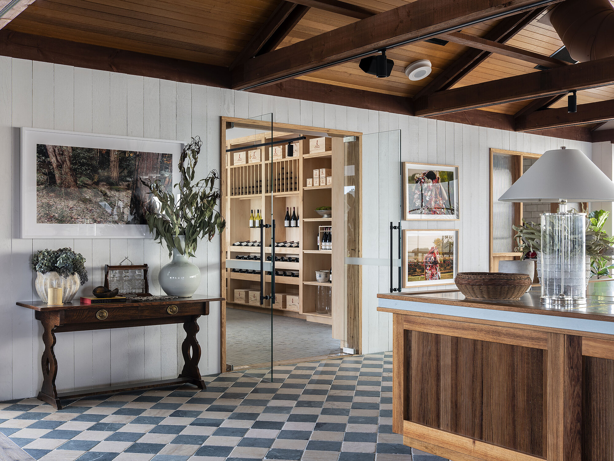 Interior photograph of Mount Pleasant Wines by Tom Ferguson